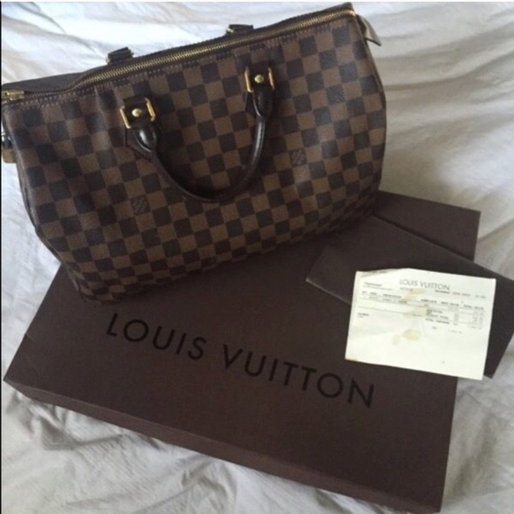 Authentic Louis Vuitton Speedy 35 Damier